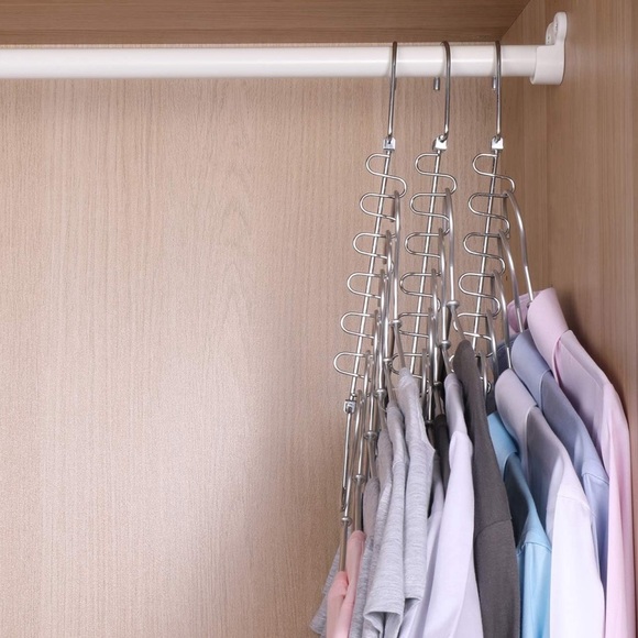 Metal Closet Organizer Hangers (Pack of 8) - Picture 2 of 5